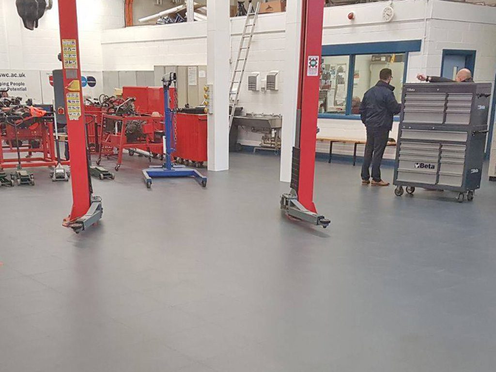 Garage flooring workshop