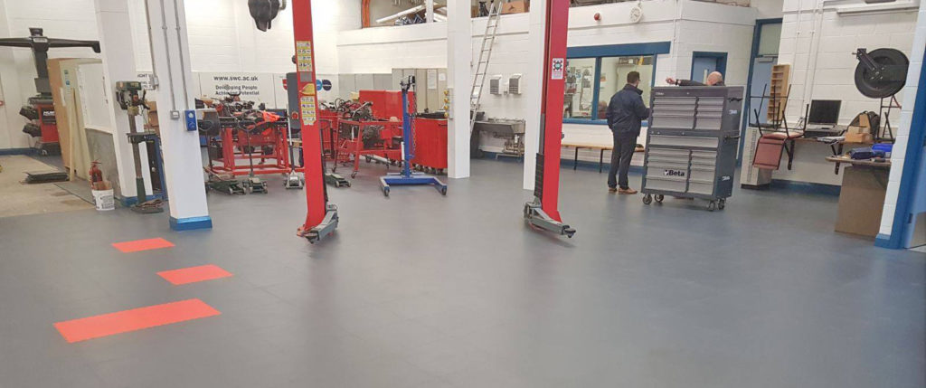 Garage flooring workshop