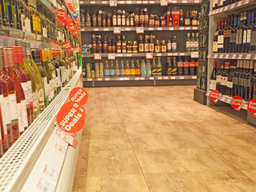 Alcohol shop flooring